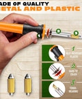 30W Hot Knife Foam Cutter Set With 10 Carbon Steel Blades And Wood Burning Tip Fast Healing Plastic Cutting Tool For Diy Crafts showing heat-resistant handle and carbon steel blades.