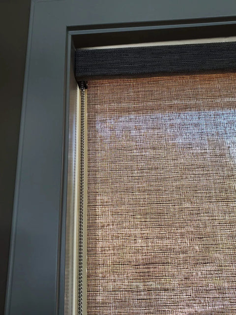4.5 Millimeter Stainless Steel Bead Chain For Blinds And Shades With Five Connectors 3 Meters Long Replacement Chain Installed on Window