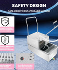Heavy Duty Restaurant Oil Filter Machine 55L Capacity With 3 Stage Purification System, featuring safety design and controls.