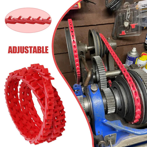 Adjustable Half Inch By Five Foot PU Linked V Belt A Type For Lathes Table Saws Bandsaws Benchtop Drill Presses And Farm Equipment