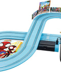 It's Spidey Time Slot Car Race Track Set With Spidey And Spin Cars Battery Powered Beginner Toy For Kids 3 And Up Speed Action.