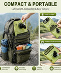 Two Pack Collapsible Water Jug For Camping And Hiking, 2 Gallon Leakproof Water Container With Spout in backpack outdoors