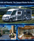 Easy Peasy Compact Portable Twin Tub Laundry Washer With Rapid Spin Cycle And Deep Soak Basin Tailored For Apartments Dorms Or RV Trips While Delivering Dope Results Zero Headaches in motor home, balcony, and homestay settings.
