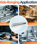 Solid 2-Pack Of 16mm X 200mm Linear Motion Rods Shaft Guide Rails, shown in DIY projects and machinery applications.