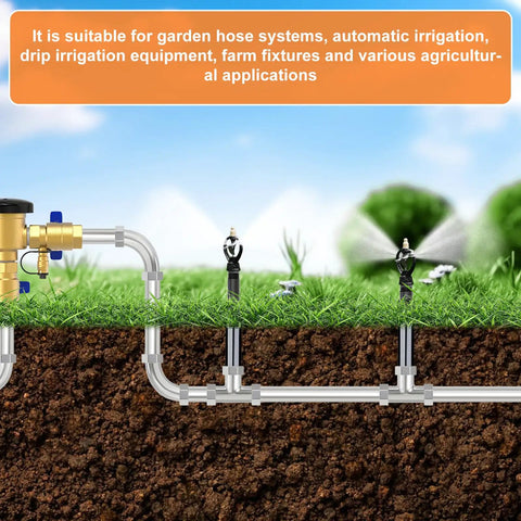 Diagram of Six Pack One Half Inch MNPT PVC Male Pipe Thread Sprinkler Head Riser Extensions For Lawn Irrigation System in use.