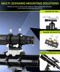 Heavy Duty Dovetail Clamp For Telescopes And Cameras Attaches To Mount With Beefy 9 Bore Layout 35 To 63 Mm Center Spacing