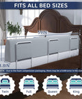 Zero Wiggle Toddler Bed Bumper With Comfy Foam Padding Kid Approved Safety Guard Rail Works Perfect On Twin Full Queen King Beds Grey 59 Inch Frame shown fitting a bed