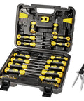 Magnetic Screwdriver Set 51 Pieces With Case And Extra Strong Magnets S2 Alloy Bits Includes Slotted Phillips Hex Torx Heads