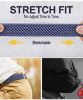 Braided Stretch Belt For Men And Women No Hole Adjustable Multicolored Woven Belt Elastic Golf Style Jean Belt zoom.