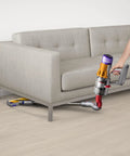 V12 Detect Slim Absolute Cordless Vacuum Cleaner with High Suction Power Ultra Lightweight Design slim profile reaching under sofa