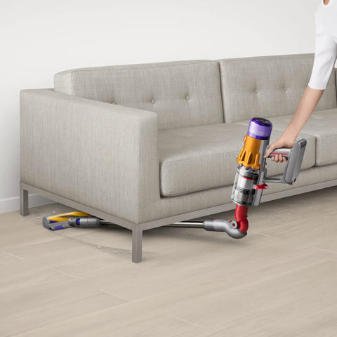 V12 Detect Slim Absolute Cordless Vacuum Cleaner with High Suction Power Ultra Lightweight Design slim profile reaching under sofa