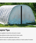 Pro Grade Heavy Duty Self Adhesive Zipper Door For Debris Barriers 3 Inch By 7 Foot Peel And Stick Double Sided on outdoor tent
