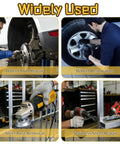 Garage Ready Wheel Hub Cleaning Kit With Carbon Steel Wire Brushes And Five Heavy Duty Abrasive Pads For Knocking Out Gnarly Rust And Freshening Brake Rotors Fast in use for wheel hub repair.