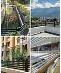 Heavy Duty Aluminum Balcony Railing Height Extender With Solid Anti Fall Safety Guard To Keep Kids And Dogs Secure Add Quick Patio Privacy Weatherproof Outdoor Upgrade in outdoor and indoor settings.