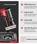 HyperSmoke Automotive Smoke Machine And Evap Vacuum Leak Tester with OEM approved smoke fluid bottle being inserted