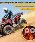 Top Shelf Heavy Duty Rear Wheel Bearing Seal Kit For Polaris Ranger Sportsman Ace Rzr Models 3514917 3515087 7710440, high-temp resistant bearings for rugged terrain.