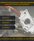 High Volume M29-5HV Beefed Up Oil Pump Kit for GM Vortec V8 Engines showing pump design and gaskets included
