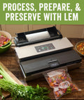 Heavy Duty Aluminum Vacuum Sealer Machine Delivers Beast Mode Suction Strength And Keeps Things Cool Under Pressure While Preserving Fresh Meats Vegetables And Leftovers For Your Daily Meal Prep Hustle on kitchen counter.