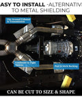 Thermal Block Automotive Heat Shield 12 By 24 Inches Peel And Stick Reflective Radiant Heat Barrier installed under car