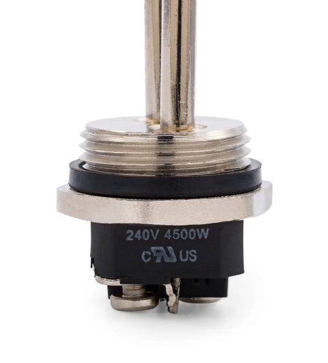 Close-up of 4500W 240V Screw In Water Heater Element With Foldback Design Low Watt Density Universal Replacement For Hard Water Areas