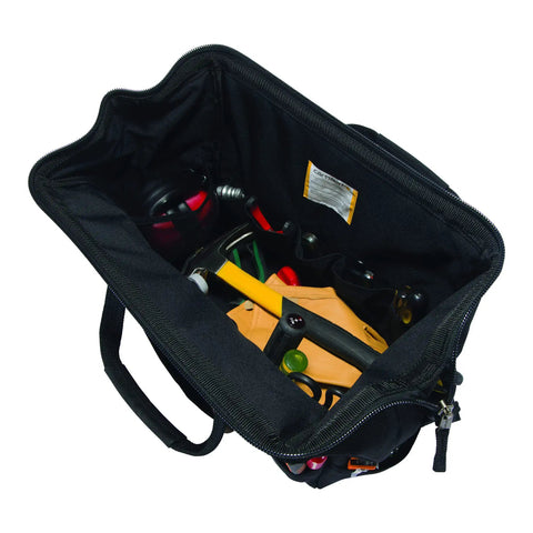Onsite Tool Bag for Worksite, Heavyweight 16-Inch Tote with 30 Pockets, Internal Frame and 1200 Denier Fabric, Water Resistant