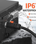 100 Amp Trolling Motor Plug And Receptacle Set With Fast Locking 2 Pin Circular Connector, waterproof with IP67 rating