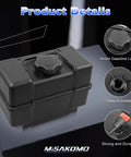 One Gallon Gas Tank For Lawn Mowers And Small Engines, 4 Quart Plastic Universal Fuel Tank With Shut Off Valve