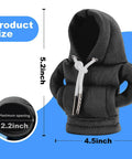 Gear Shift Hoodie For Cars, Velvet Car Shift Knob Cover with 2.2 inch opening, 5.2x4.5 inches, Super Cute Automotive Interior Gadget