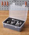 Heavy Duty Pipe Threading Tool Kit For Metal And PVC Pipes Half Inch Three Quarter Inch One Inch Internal And External Threaders Dual Function Plumbing Tool For Quick Easy Maintenance On The Job in case