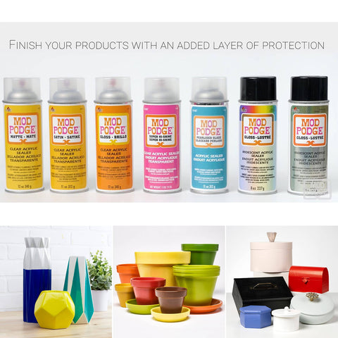 Spray On Crystal Clear Acrylic Sealer For Crafts 12 Oz Gloss Finish That Dries Quick Non Yellowing No Run Protective Coating