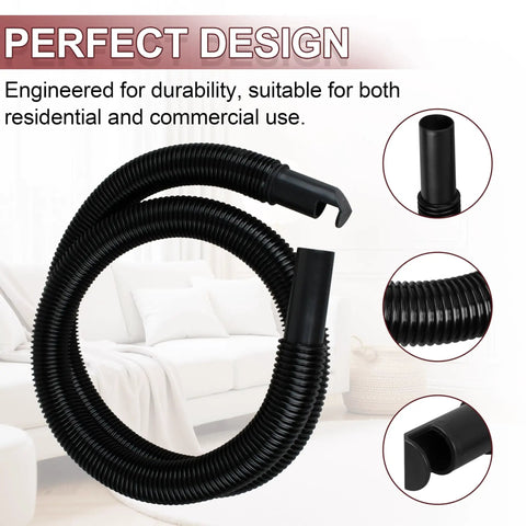 Durable 1.25 Inch By 4 Foot Flexible Wet Dry Vac Hose Replacement Vinyl Vacuum Hose for Standard One And A Quarter Inch Ports