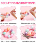 Step-by-step guide to using Bracelet Glue For Elastic String Keeps Knots Tied Right And Prevents White Residue for clay beads.