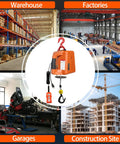Electric Hoist Winch 1100 Lbs Capacity For Garage And Workshop 25 Ft Lift 110V Power Beefy Lifting For ATV Recovery And Machinery Safer Faster Than Manual Come Along Winches used in warehouse, factory, garage, and construction site