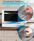 No Sweat Countertop Dishwasher Featuring Seven Heavy Duty Cycles And Certified Energy Star Efficiency For Quick Clean Rounds And Studio Apartment Layouts In Crisp White with visible detergent dispenser and removable filter.