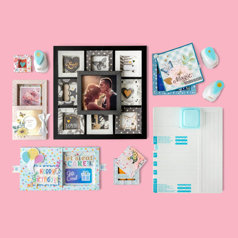 Shadow Box Paper Punch Board For DIY Crafts And Card Making Creates 2 To 5 Inch Shadow Boxes With Scoring Tool and projects