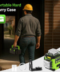 Self Leveling Laser Level With LCD Display And Rechargeable Battery, Three 360 Degree High Brightness Beams For Construction And Picture Hanging, Pro Grade Tool For DIYers, Includes Magnetic Bracket And Hard Carry Case Y03CG portable hard carry case and laser level kit