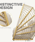 Beige Wicker Egg Chair With Stand For Indoor And Outdoor Use Foldable Hanging Hammock Cushions Included 300 Lbs Capacity Patio