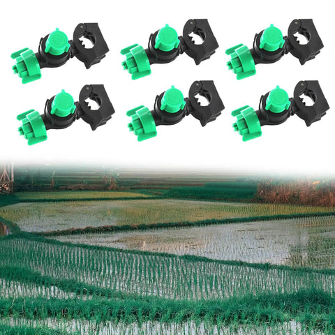Ten Pack Tractor Sprayer Nozzles for High Efficiency Atomizing Irrigation on field background