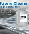 Industrial and Aerospace Grade Acetone Solvent Cleaner 1 Gallon Heavy Duty Fast Evaporating Degreaser on airplane wing