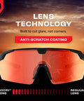 Z87 Safety Glasses With Anti Scratch Lenses, 100 Percent UV Protection, High Contrast Tint For Clearer Vision On The Job