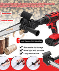 Straight Up Best Electric Chainsaw Attachment Modifies Standard Drills Into A Badass 6 Inch Power Cutter for wood cutting.