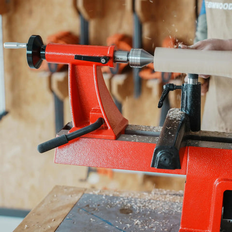 12 Inch Heavy Duty Extension Bed for Woodturning Lathe Extends Reach to 32 Inches, Ideal for Turning Table Legs and Lamps