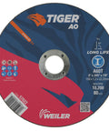 Front view of a 6 Inch Cut Off Wheel For Metal And Stainless Steel, Thin 0.045 Inch Resin Bond Disc, Type 1 7/8 Inch Arbor, A60T