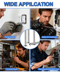 Wide application of Extra Long 6-32 Stainless Steel Outlet Screws - 30 Pieces Phillips Flat Head Machine Screws for various repairs.