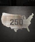 US 250 Stencil Steel Cutout Raw Metal Wall Art For Craft Projects 16 Inch CNC Plasma Cut Steel Shape Ready To Paint Patina Clear Coat DIY Decor