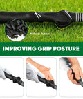 Retractable Golf Swing Trainer With Grip Trainer And Click Feedback For Tempo And Swing Mechanics Weighted Indoor Practice Stick