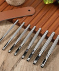 Leather Hole Punch Set 1.5mm-5mm For Belts And Leather Crafting, Round Hollow Punches, Pro Grade 45 Steel, Rust-Resistant