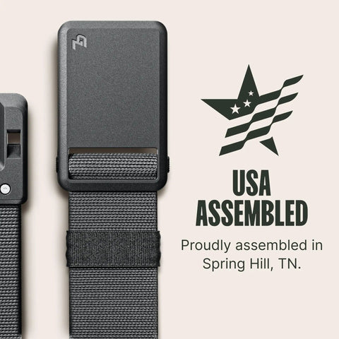 Stretch Nylon EDC Belt With Magnetic Buckle For Everyday Carry Golf Tactical Work And Holster Use Ultralight Comfort