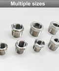 2 Pack Beefy Reducer Hex Bushing One Inch Male NPT To Three Quarters Inch Female NPT Heavy Duty Pipe Fitting Adapter