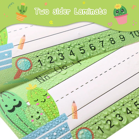 48 Pcs Cactus Name Tags Set With Four Fun Designs For Classroom Desk Labels Bulletin Boards And Decor Big Writing Area